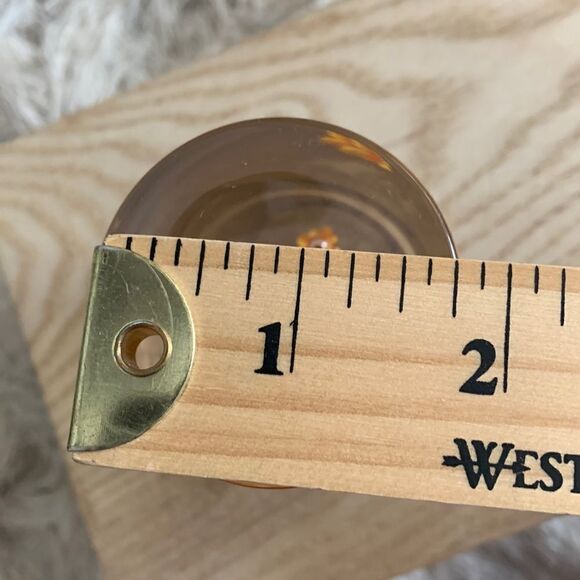 Vintage Daisyglas Company Campbell Calif Hand-Crafted Lucite Flowers Paperweight - Picture 3 of 15